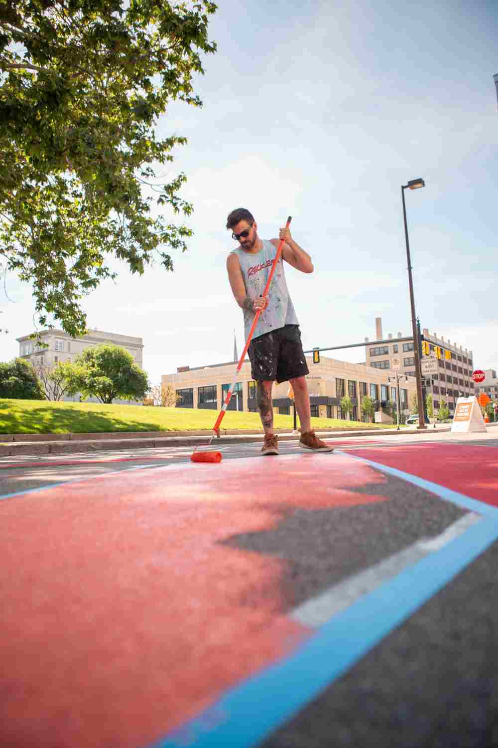 Grand Valley Art alumnus creating Pride-related mural in downtown Grand Rapids